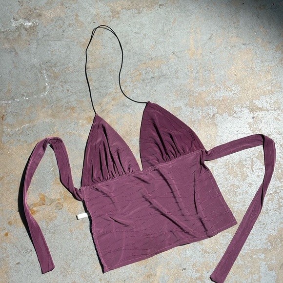 Enduring Kairos Violetta Top Purple Violet Halter Top - Picture 4 of 7